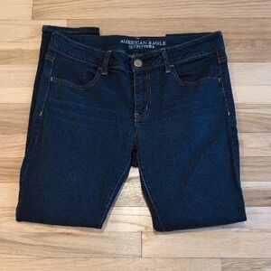 American Eagle Outfitters Women's Skinny Jeans - Dark Blue Wash